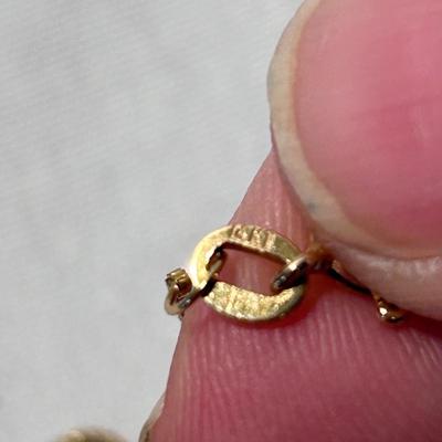 Two 14K Gold Necklaces (ST-BB)