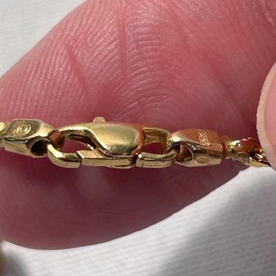 Two 14K Gold Necklaces (ST-BB)