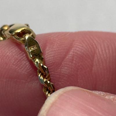 Two 14K Gold Necklaces (ST-BB)