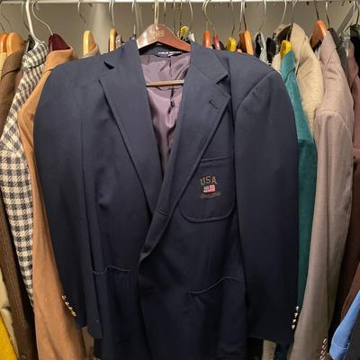 Lot of Assorted Men's Blazers and Sports Coats
