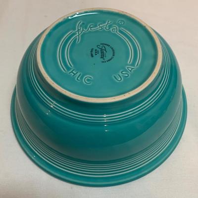 Homer Laughlin Fiesta Ware 9” Turquoise Bowl & More (K-HS)