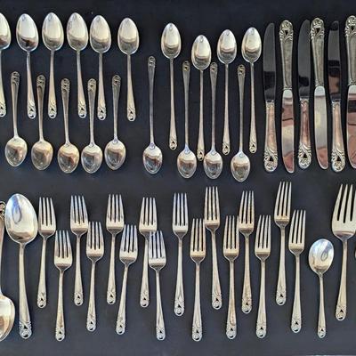 52 piece set of International Sterling flatware- Spring Glory 1942 no Mono