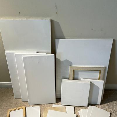 363 Assortment of Canvases