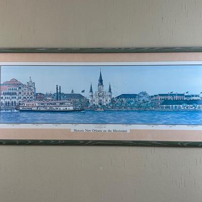 Framed Print “Historic New Orleans on the Mississippi”