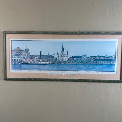 Framed Print “Historic New Orleans on the Mississippi”