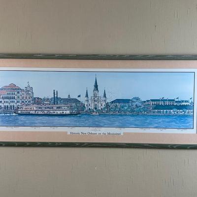 Framed Print “Historic New Orleans on the Mississippi”
