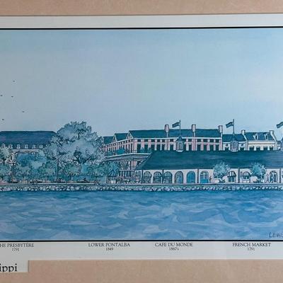 Framed Print “Historic New Orleans on the Mississippi”