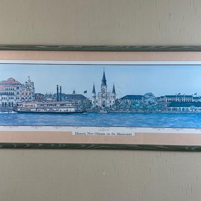 Framed Print “Historic New Orleans on the Mississippi”