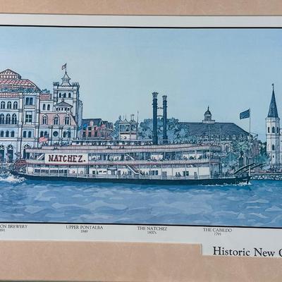 Framed Print “Historic New Orleans on the Mississippi”