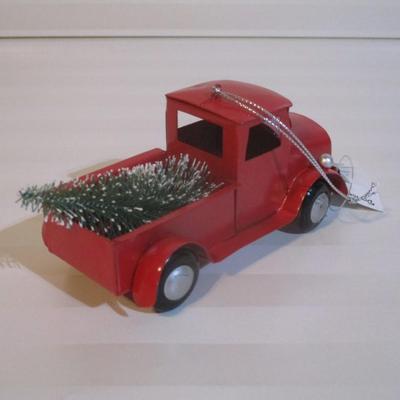8 New - Darice Vintage Old Red Toy Christmas Ornament
