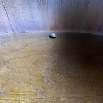 Thomasville Marble Top Burl Cabinet