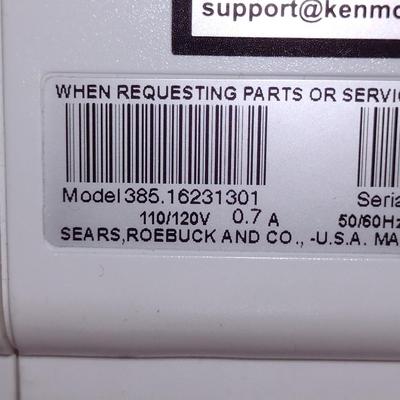 Kenmore Portable Sewing Machine- Model 385.16231301