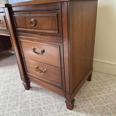 Mid-Century Solid Wood Office Desk