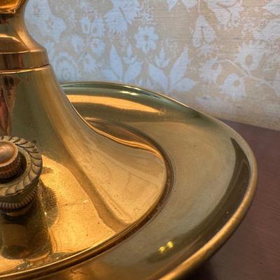 Ethan Allen Triple French Horn Candelabra Table Lamp