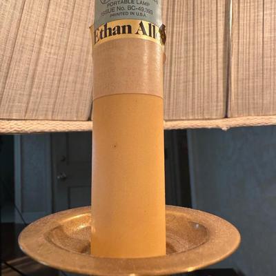 Ethan Allen Triple French Horn Candelabra Table Lamp