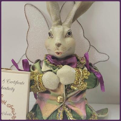 11" Mark Roberts Fairy Rabbit Figurine With COA