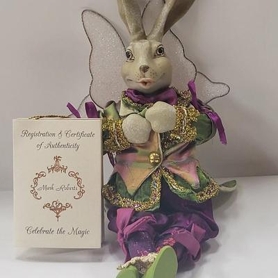 11" Mark Roberts Fairy Rabbit Figurine With COA