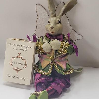 11" Mark Roberts Fairy Rabbit Figurine With COA