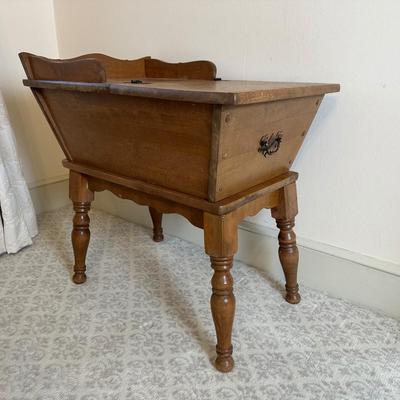 Vintage Solid Dough Box End Table