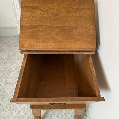 Vintage Solid Dough Box End Table