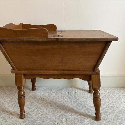 Vintage Solid Dough Box End Table