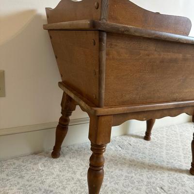 Vintage Solid Dough Box End Table