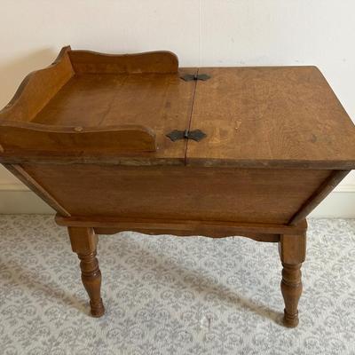 Vintage Solid Dough Box End Table
