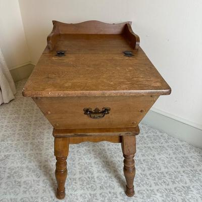Vintage Solid Dough Box End Table