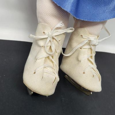 Vintage Kewpie Ice Skating Doll 11.5"