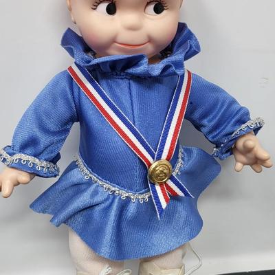 Vintage Kewpie Ice Skating Doll 11.5"