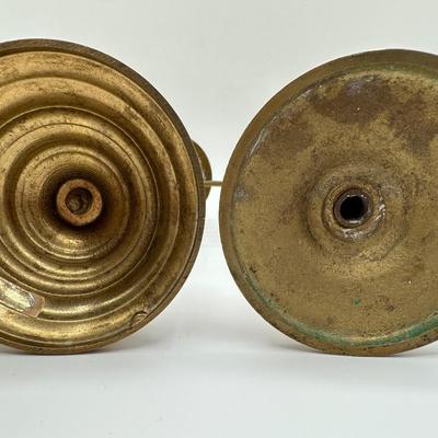 Assorted Brass Candle Holders