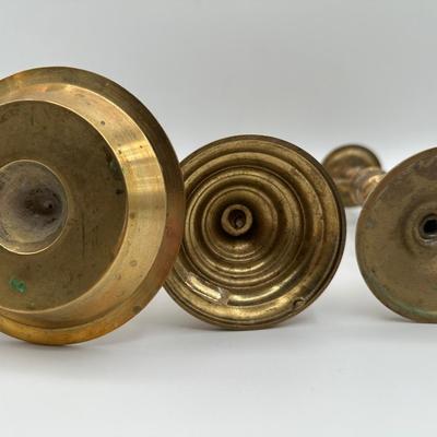 Assorted Brass Candle Holders