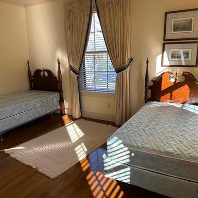 Two Vintage Twin Traditional Style Headboards, Bed Frames