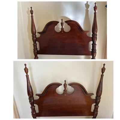 Two Vintage Twin Traditional Style Headboards, Bed Frames