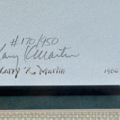 Framed & Signed Original Artwork by Larry Martin