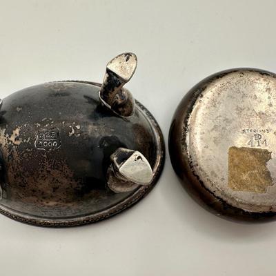 Sterling & Glass Salt Cellars