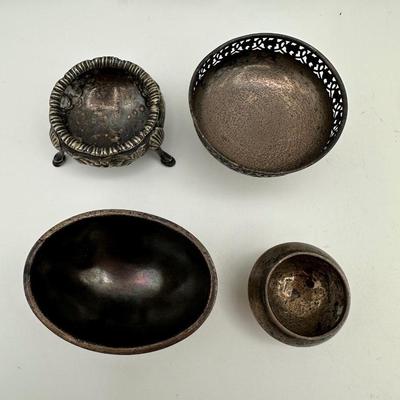 Sterling & Glass Salt Cellars