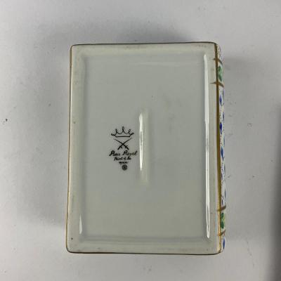 373 Porcelain Trinket Box by Paris Royal With Lid & Other Porcelain Items