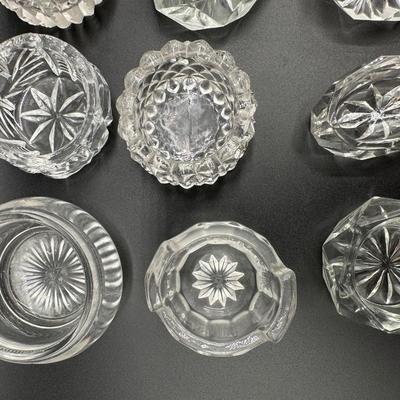 Crystal and Glass Salt Cellars - Set 1