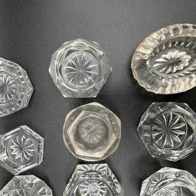 Crystal and Glass Salt Cellars - Set 1
