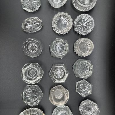 Crystal and Glass Salt Cellars - Set 1