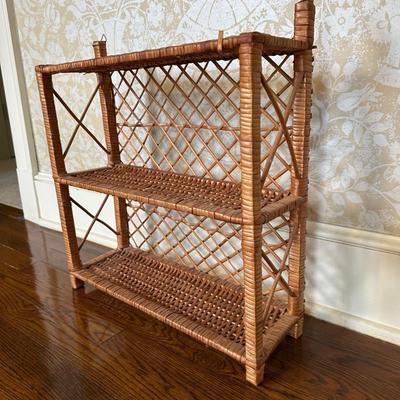 Wicker Book Shelf