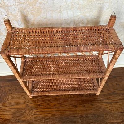 Wicker Book Shelf