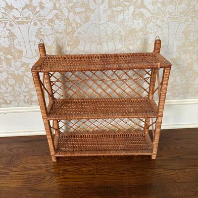 Wicker Book Shelf