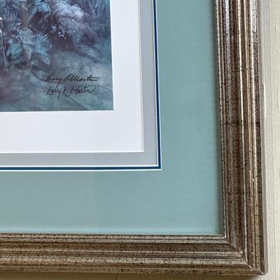 Signed “A Brush of Blue” by Larry K. Martin