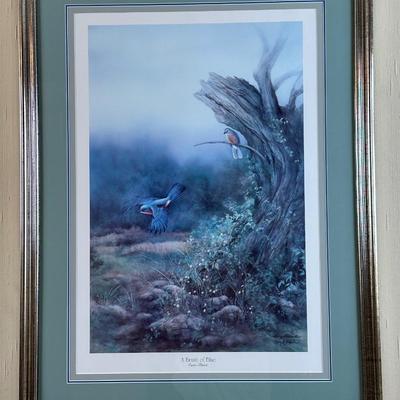 Signed “A Brush of Blue” by Larry K. Martin