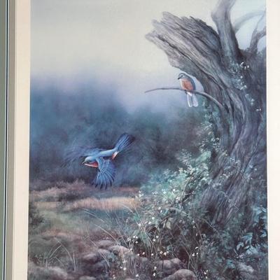 Signed “A Brush of Blue” by Larry K. Martin