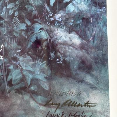 Signed “A Brush of Blue” by Larry K. Martin