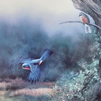 Signed “A Brush of Blue” by Larry K. Martin