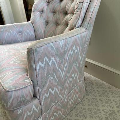Vintage Upholstered Club Chair